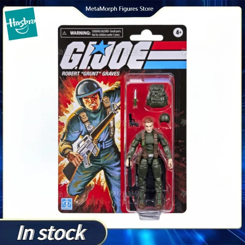 Original Hasbro G.I. Joe Classified Series Retro Collection Robert “Grunt” Graves Anime Figures Toys Models Collection