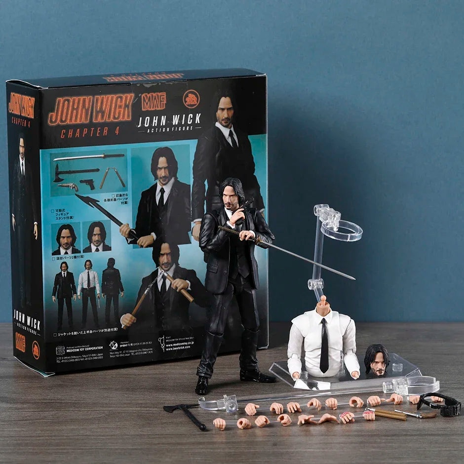 Medicom MAFEX No 212 John Wick Chapter 4 Action Figure Hand Made Collection