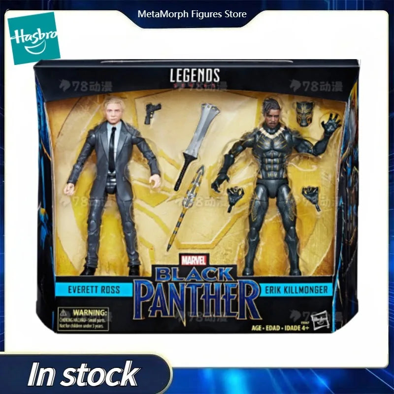 Original Hasbro Marvel Legends Series BLACK PANTHHER EVERETT ROSS & ERIK KILLMONGER Action Toy Figure Collection
