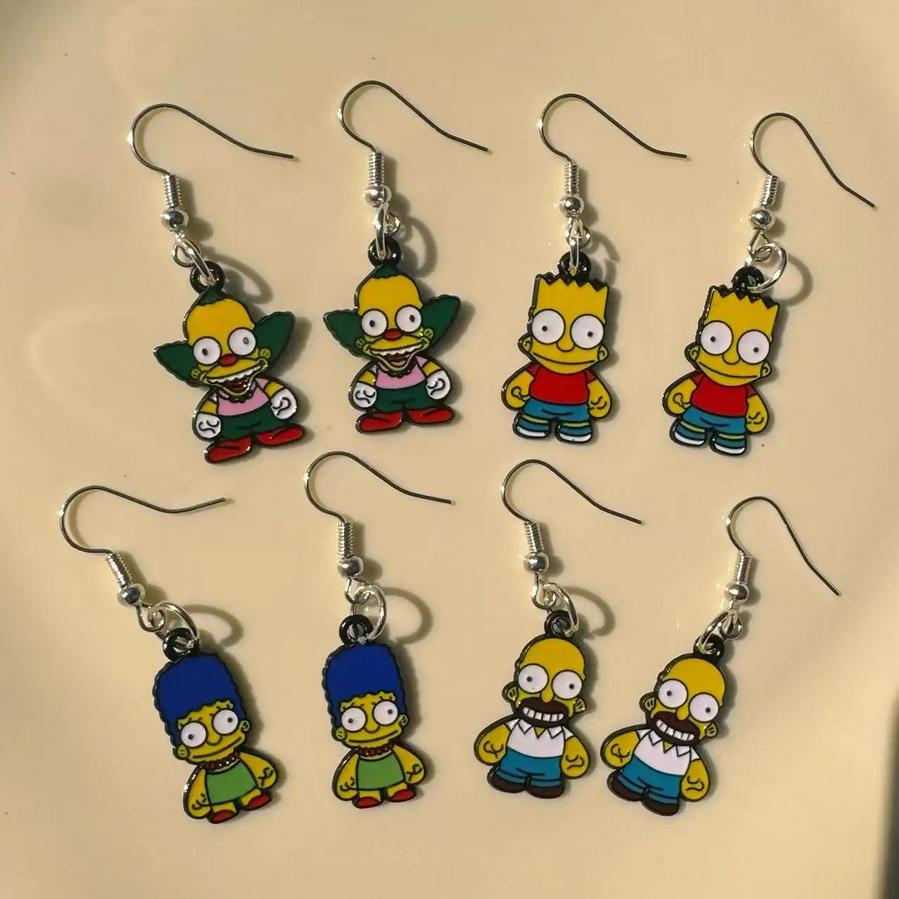 4/3/7 Pairs NEW Cute  alloy Cartoon Earrings Set for Women Girls Ear Piercing Fashion Party Jewelry Gift