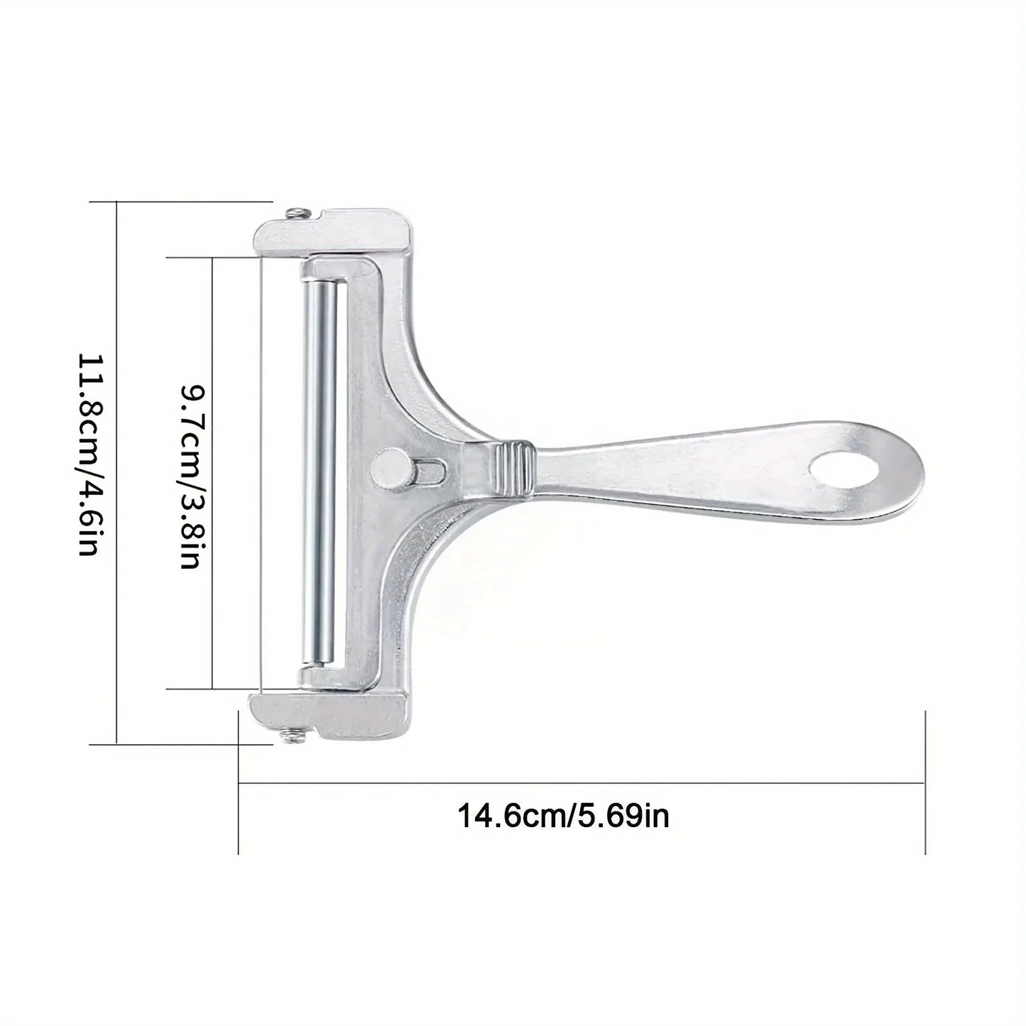 Adjustable Cheese Slicer Easily Cut Perfectly Thin Or Thick Slices, For Restaurant Use