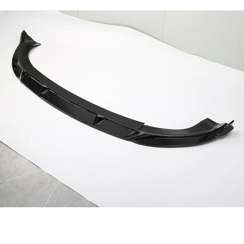 For Tesla ModelY Juniper 2025-2026+ Car Front Bumper Spoiler Lip Diffuser Lower Splitter Guard Body Kit Tuning Gloss Black