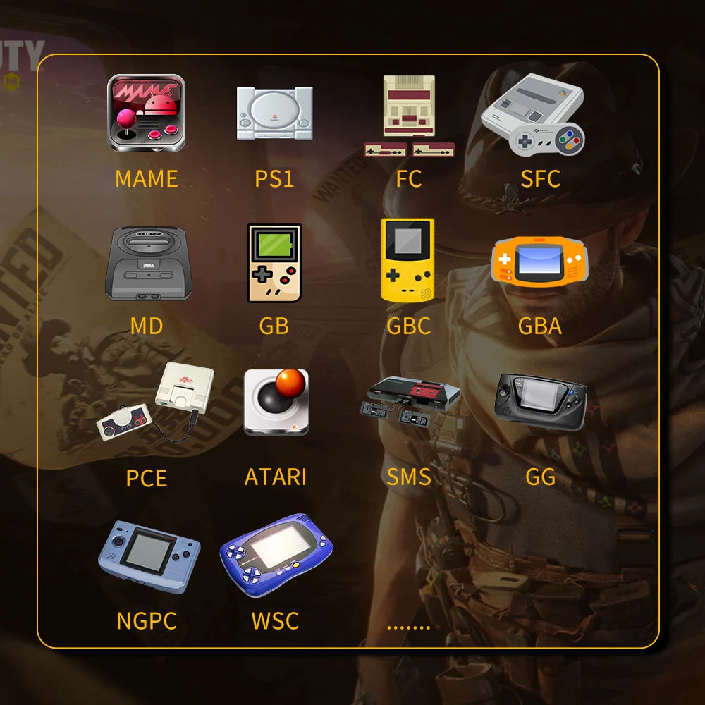 SF3000 Mini Handheld Game Console, 4.5" IPS Screen, 20000+ Retro Games PS1 and