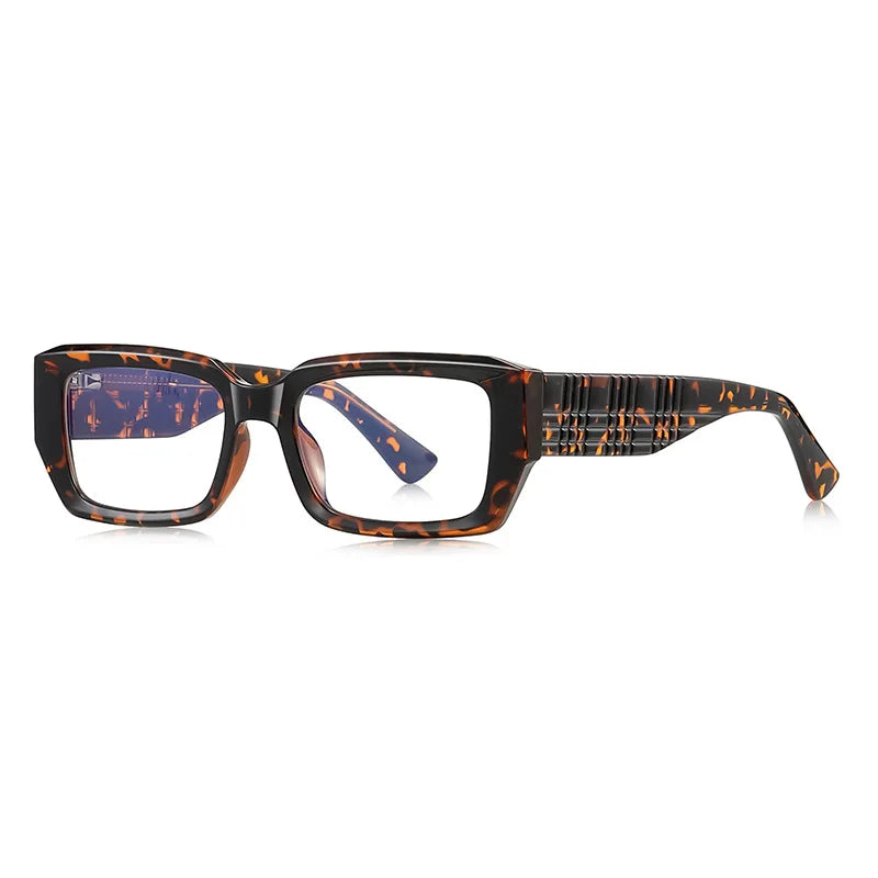 JNPCXI New Transparent Rectangle Anti Blue Light Reading Glasses Women Fashion Square Myopia Prescritption Computer Eyewear