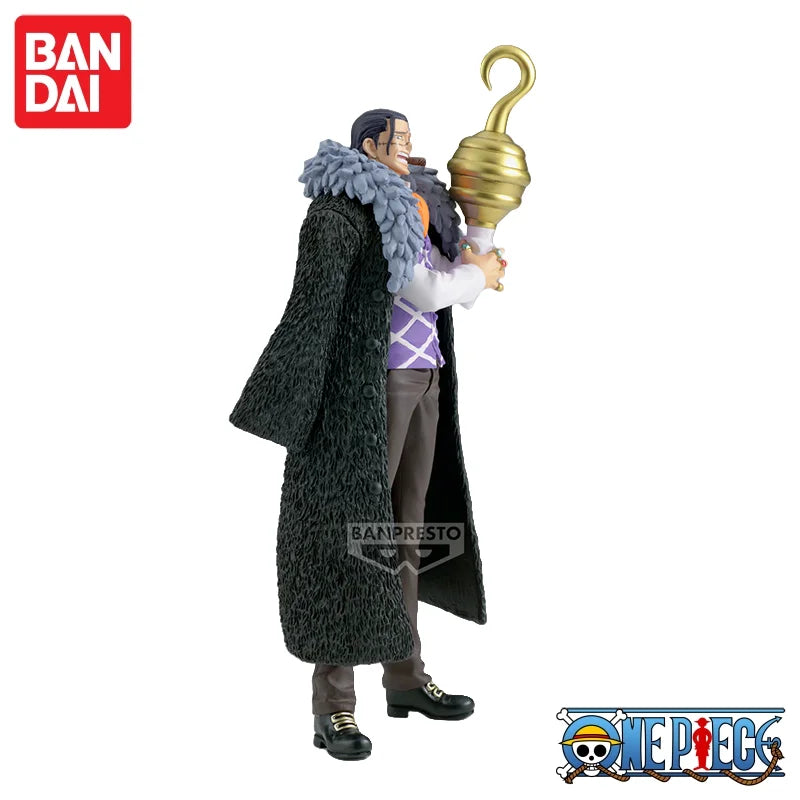 Special OfferIn Stock 100% Original Bandai One Piece DXF Anime Great Pirate Route Crocodile (Old Sand) Character Mol Collectible