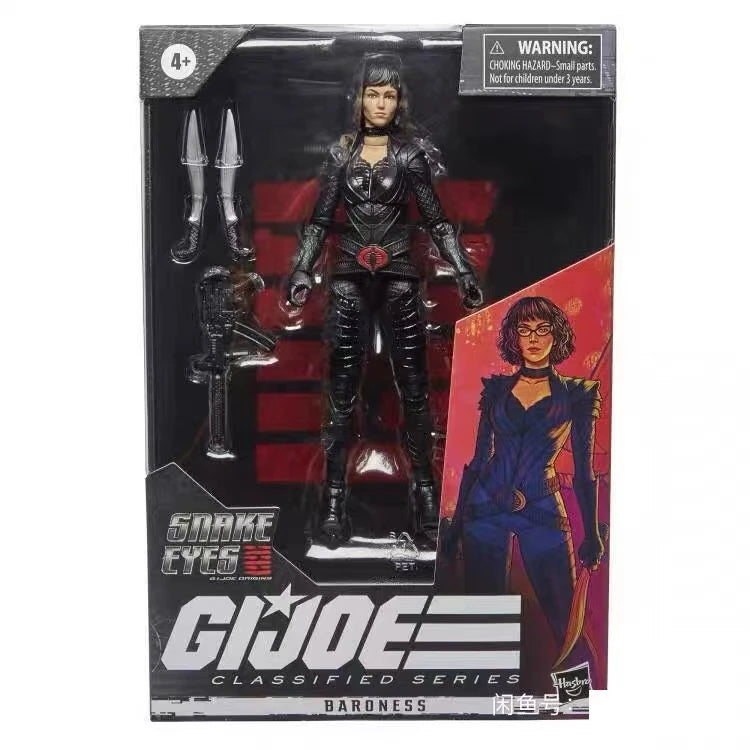 Original Hasbro G.I. Joe Classfied Series Storm Shadow/scarlett/Akiko/baroness/snake Eyes Action Figure Collection Toys