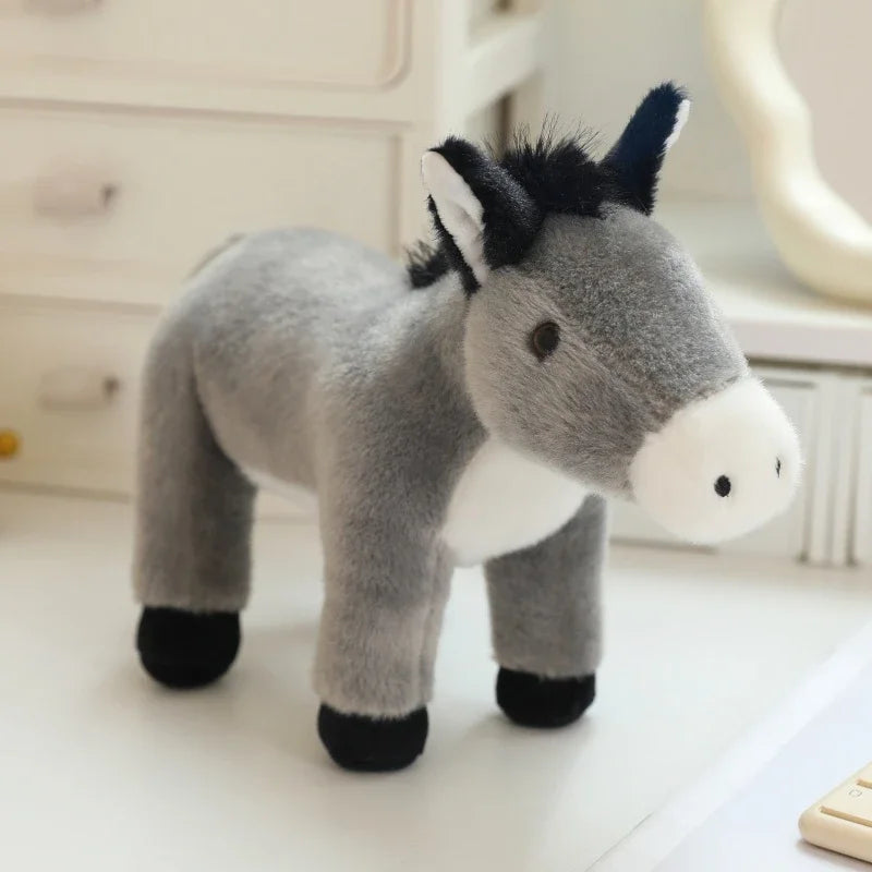 20cm Forest Standing Animals Plush Toy Cute Giraffe Lion Fox Tiger Birthday Gift  Accompany Appease Dolls Christmas pre