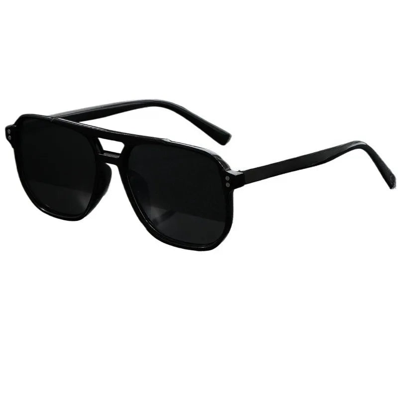 1pc Men's Casual Fashion Glasses - Classic Full-Rim Design Lightweight & Durable, Includes Cleaning Cloth for Father’s Day