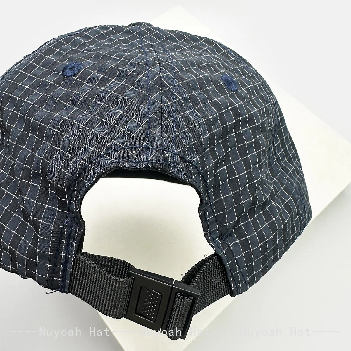 New Men Women Retro Embroidered Letters Small Plaid Baseball Hats Sunshade Quick-dry Breathable Color Block Peaked Cap Versatile