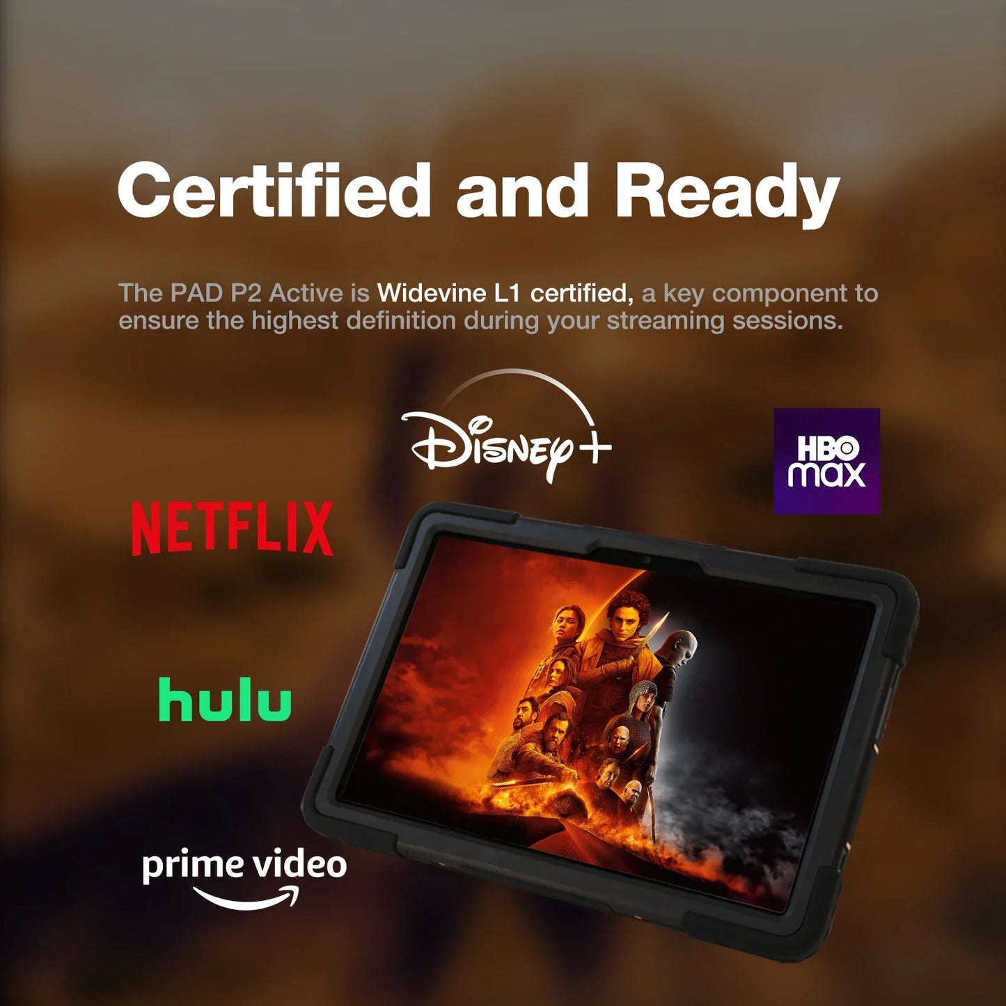 American AGM PAD P2, 11" FHD Rugged Tablet, Waterproof, 8GB+256GB, Android 14