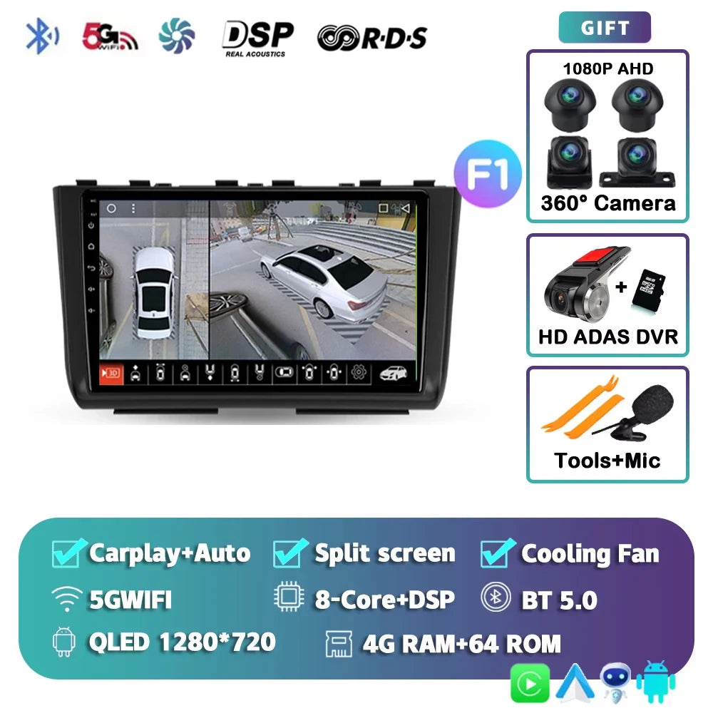 For Hyundai Creta 2 IX25 2021 2K 12+256 QLED Android 15 CarPlay Car Radio Multimedia Video Player GPS stereo Head Unit 4G WIFI