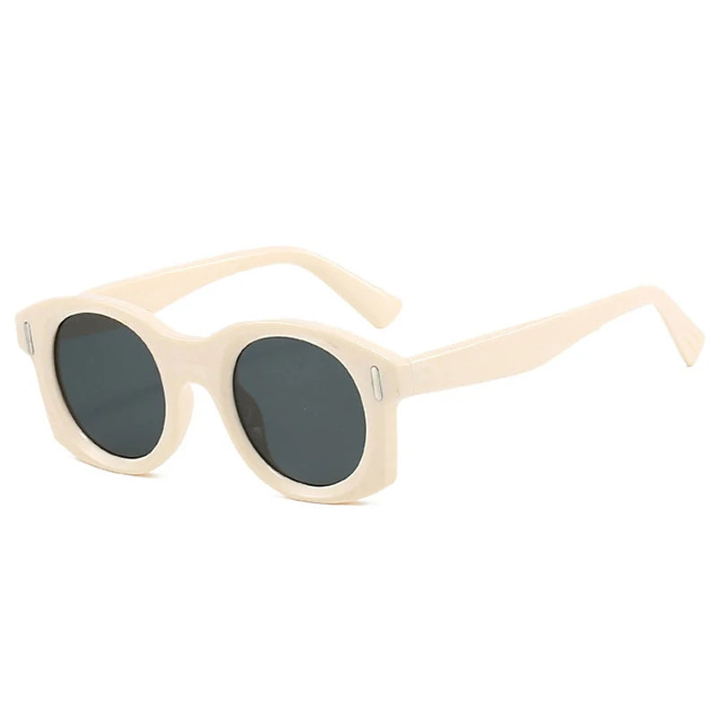 JNPCXI Ins Popular Fashion Square Sunglasses Women Gradient Mirror Shades UV400 Retro Rivets Men Punk Sun Glasses