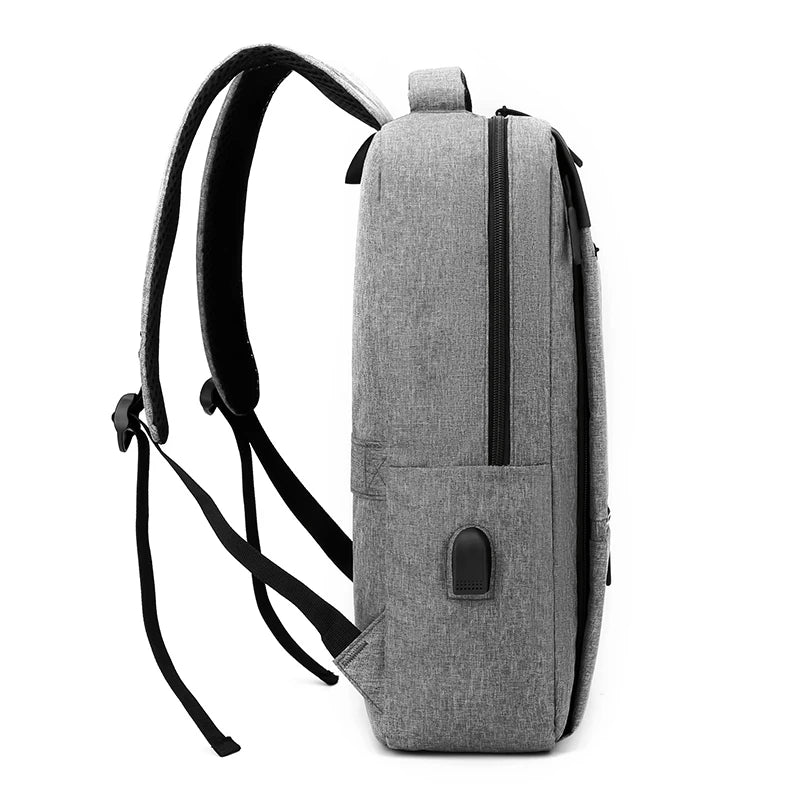 Business Laptop Backpack, Large Capacity Travel Bag w/ Adjustable Shoulder Strap