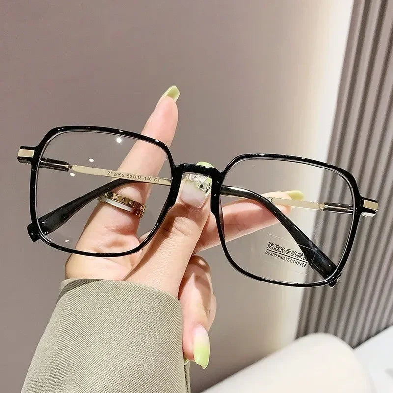 Square Anti-Radiation UV400 Replaceable Lenses Computer Glasses for Women and Men