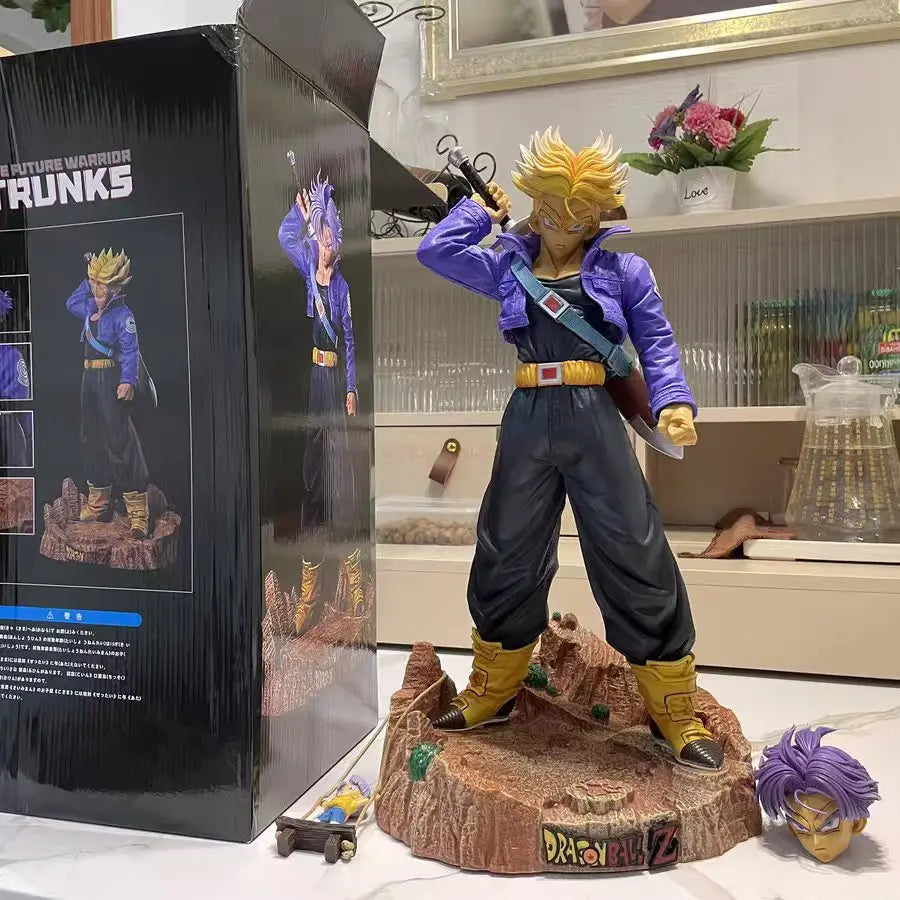 23CM/9" Dragon Ball Z Anime Figurine Trunks Figure Super Saiyan Trunk PVC Model