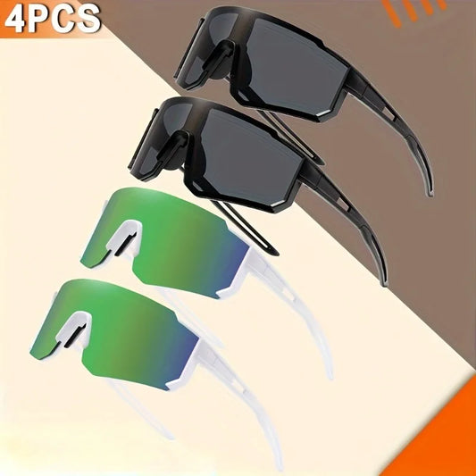 4pc Premium Dreamy Wrap Glasses Set Ultra-Chic Design Unisex Fashion Accessory Retro Style