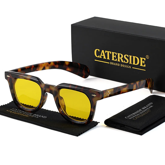 CATERSIDE Fashion Retro Sunglasses for Men Punk Brand Design Sun Glasses for Women Outdoor Beach Travel Glasses Summer Style