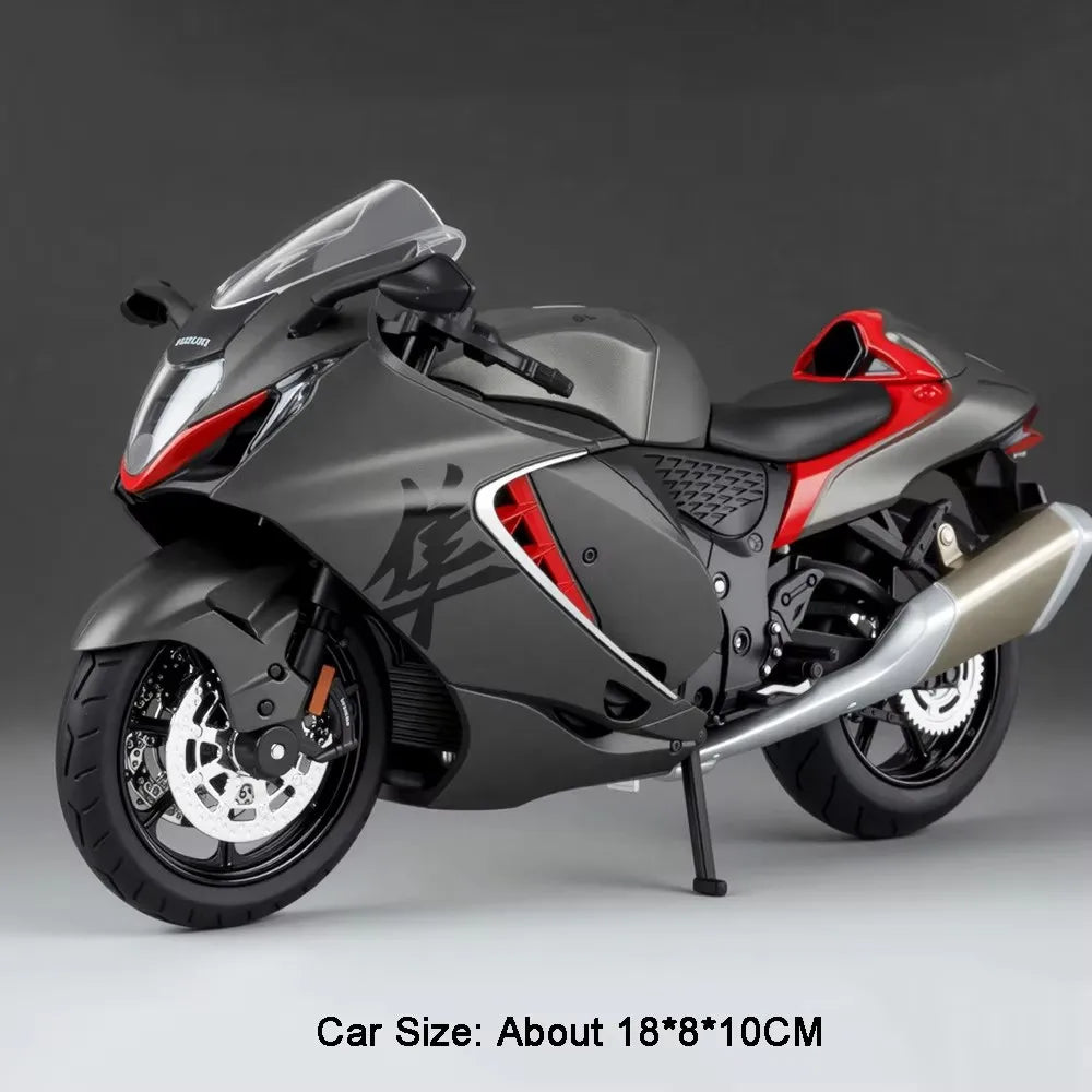 1:12 SUZUKI GS125 Hayabusa Miniature Motorcycle Diecast Alloy Model Toys Car Front Wheel Steering Motorbike Boy's Birthday Gifts