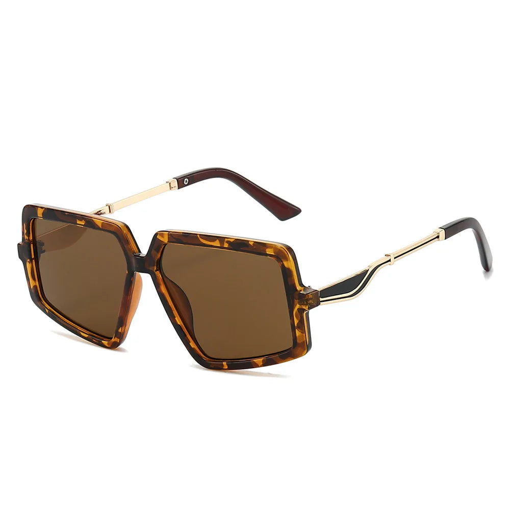 JNPCXI New 2026 Square Sunglasses Women Fashion Gradient UV400 Retro Rivets Candy Color Trending Men Sun Glasses