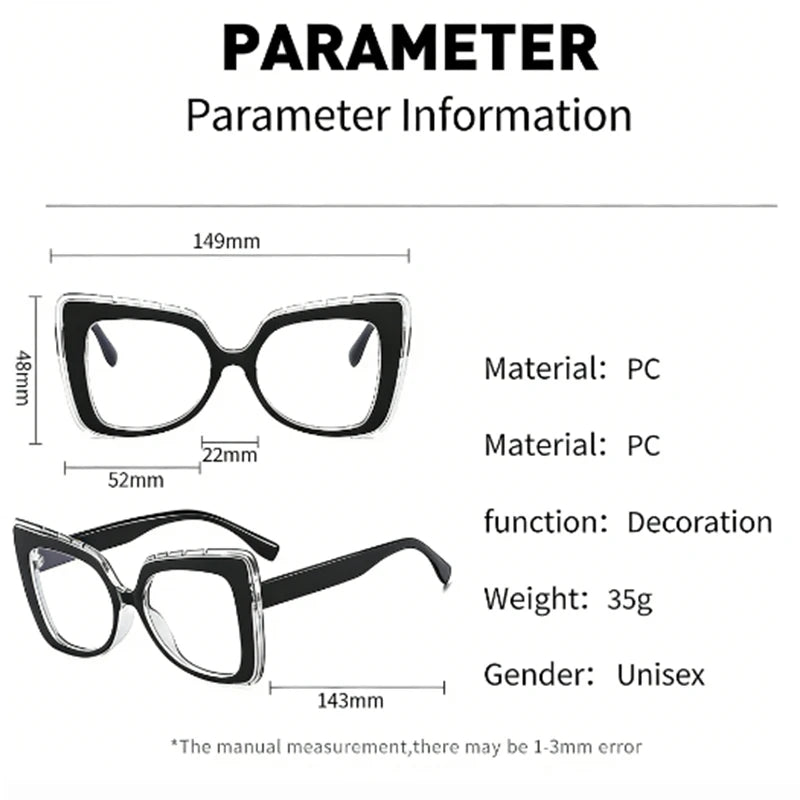 JNPCXI New Square Anti Blue Light Glasses Frame Women Men Eyewear Optical Computer Eyeglasses Frames Fake Eyeglass Eyewear