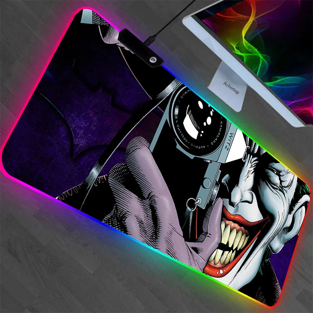 J-jokers RGB Pc Gaming Poker Keyboard Mouse Pad Mousepad LED Glowing Mouse Mat1