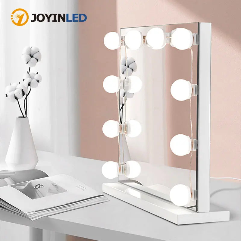 Vanity Mirror Fill Light Adjustable Luminance 3 Colors LED USB Wall Bulbs String