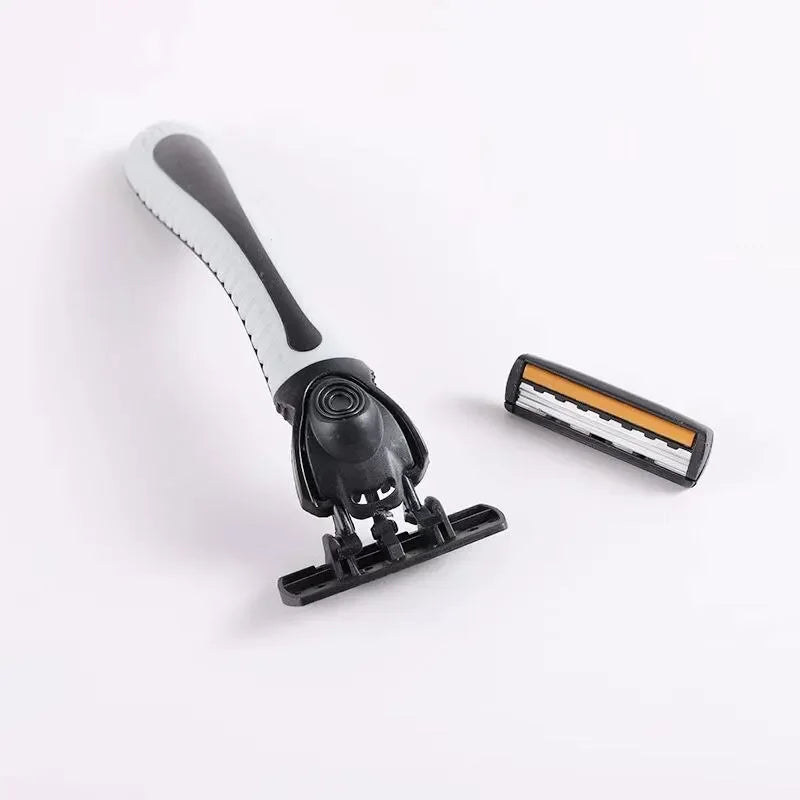 Men Razor Shaving 3Layer Shaver Reusable Razor Imported Blade Multi-Head Change