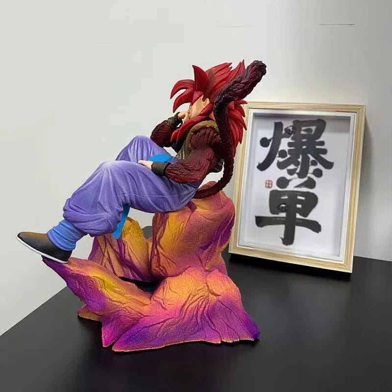 JG Statue Dragon Ball Ssj4 Gogeta Figure Super Saiyan 4 Gogeta Pvc Action Figures Collection Model Toys Gifts