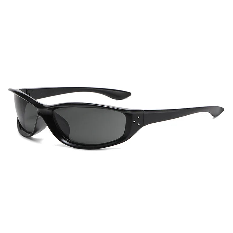 JNPCXI New Retro Y2K Candy Color Cat Eye Sunglasses Women Fashion Rivets Outdoor Sports Punk Men Trending Sun Glasses