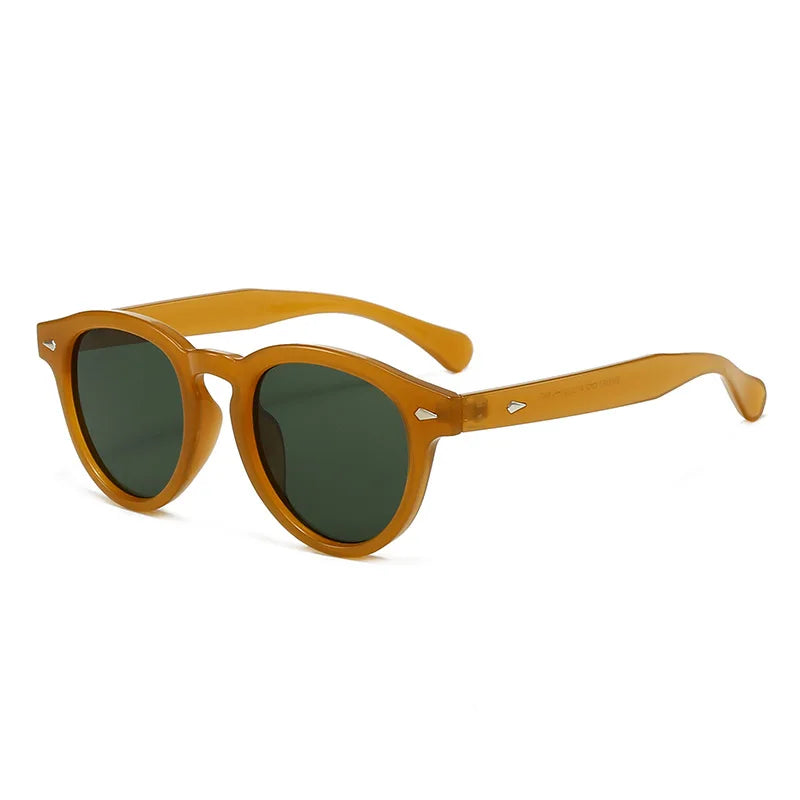 JNPCXI Retro Round Sunglasses Women Fashion Rice Nail Shades UV400 Men Trending Candy Color Sun Glasses