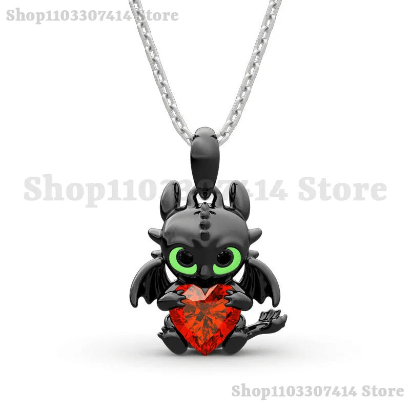 Anime Toothless Necklace Charm Pendant Kids Adult Fashion Jewelry Accessories