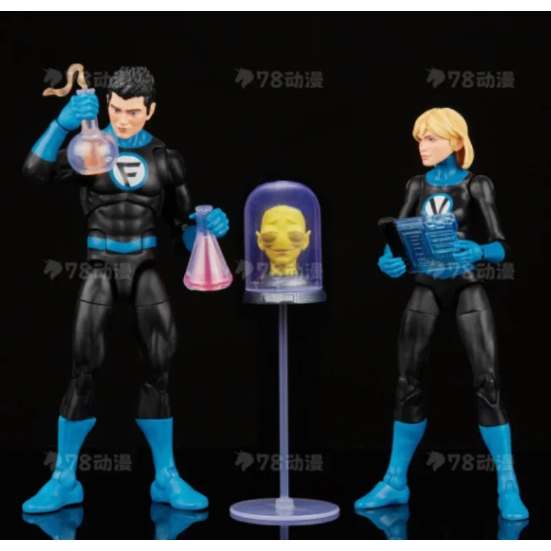 Original Hasbro Marvel Legends Series Fantastic Four Franklin Richards and Valeria Richards Action Toy Figure Collection