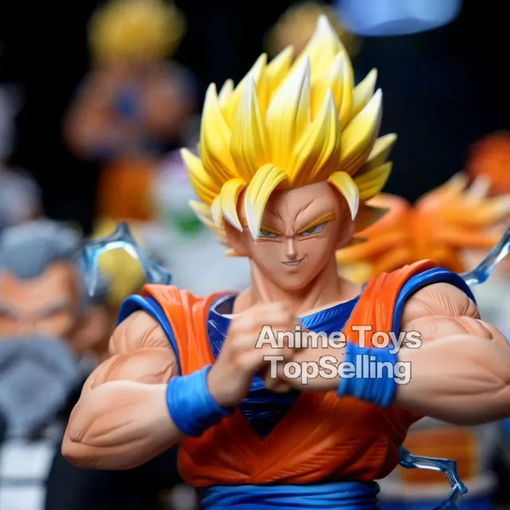 11.81in/30cm Anime Dragon Ball Z Figure SSJ2 Goku Action Figure PVC Statue