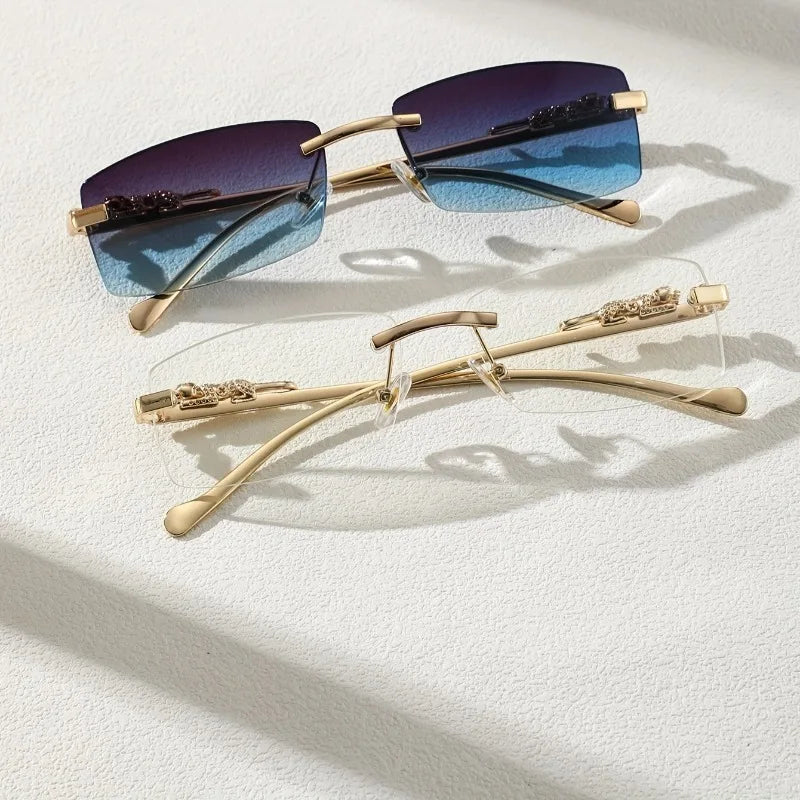 Two Pairs of Stylish Square Glasses for Men Suitable for Everyday Wear.