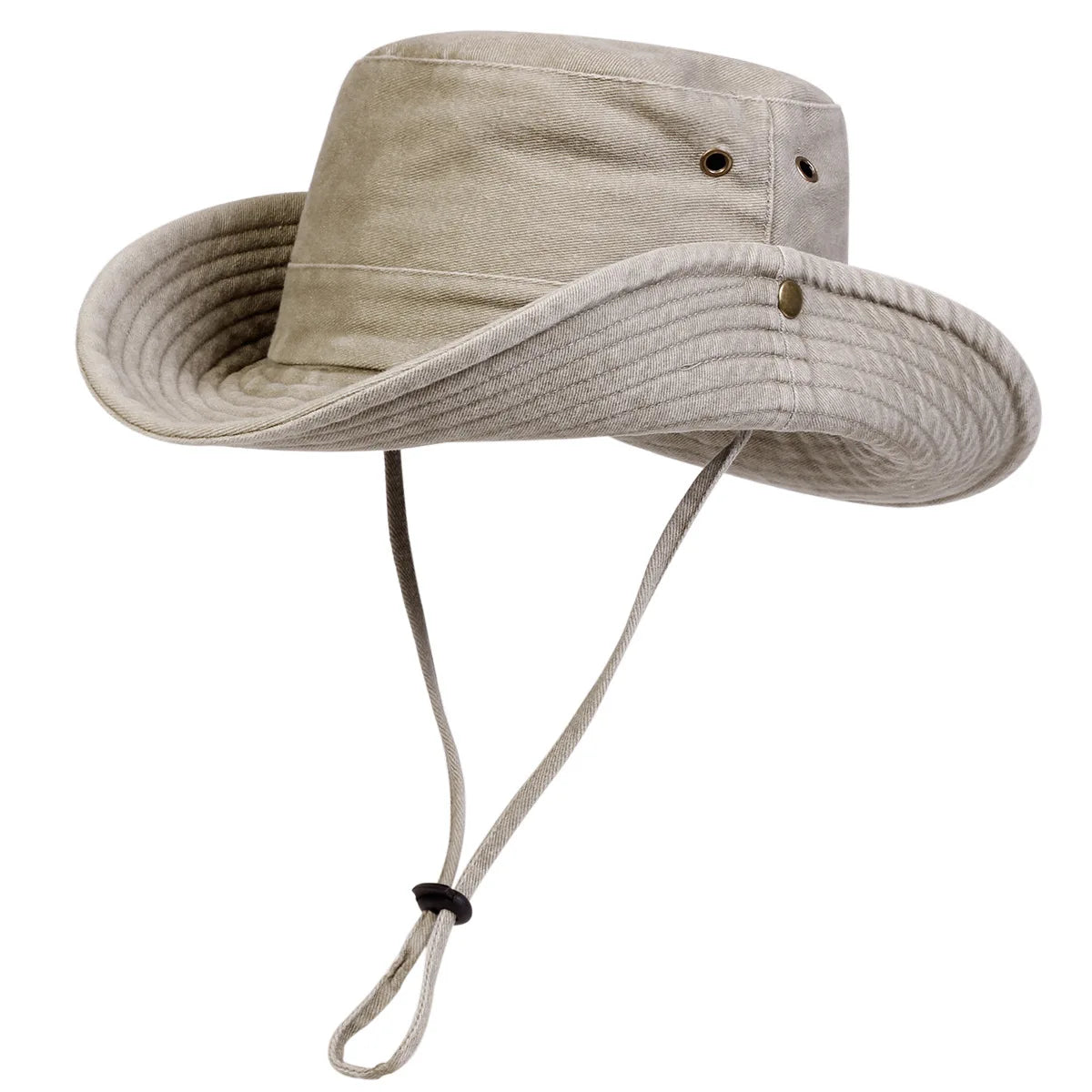 Men Big Eaved Washed Bucket Hats Fishermen Caps Outdoor Casual Cap Sunscreen Hat