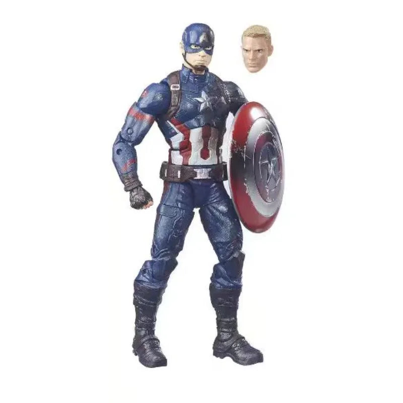 Original Hasbro Marvel Legends Series IRON MAN/SPIDER-MAN/CAPTAIN AMERICA Anime Figure Toys Collection Model