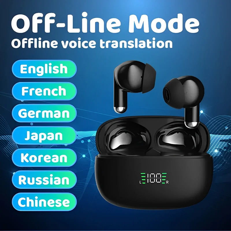 BMAD Language Translation Earbuds Online Support 144 Languages And Accent Translate Music And Call Wireless Translation Device