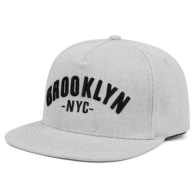 Unisex Brooklyn Letter Embroidery Hip-hop Hats Outdoor Adjustable Baseball Caps