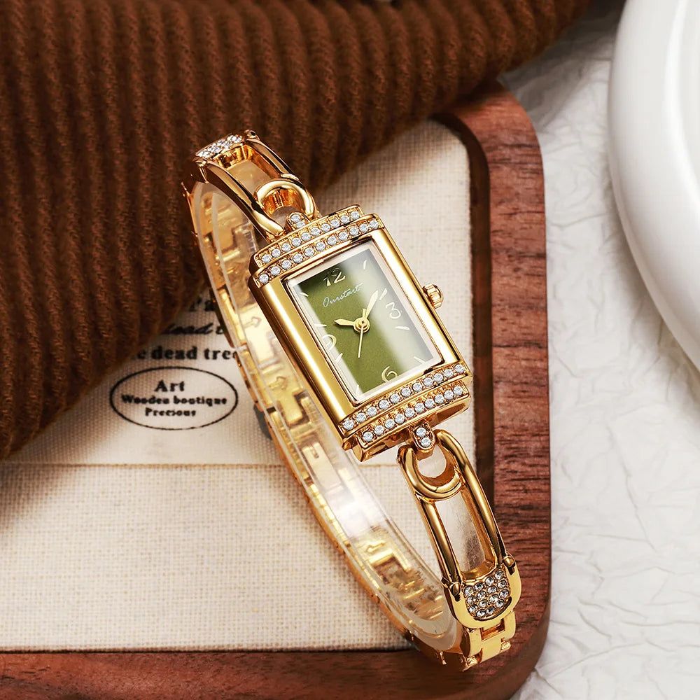 Luxury Casual Women Full Diamond Small Dial Quartz Watch Ladies Elegant Bracelets Watches Mom Clock Gifts Montre Femme Wholesale