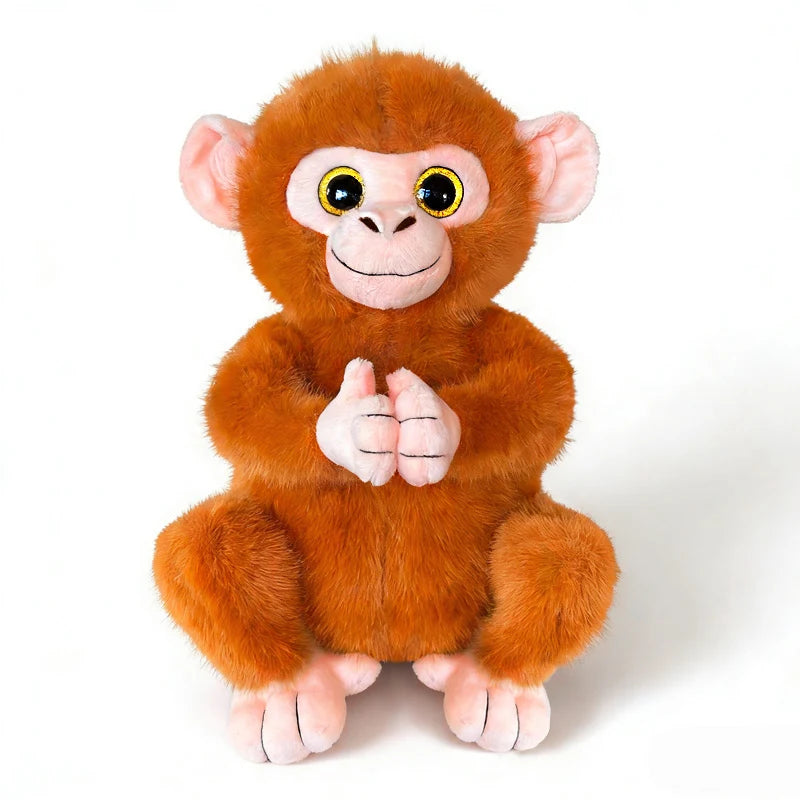 27CM Cute Kawaii Monkey Plush Soft Comfort stuffed Dolls Decor Pillow Cartoon Animals Golden Monkey Doll Christmas Gifts