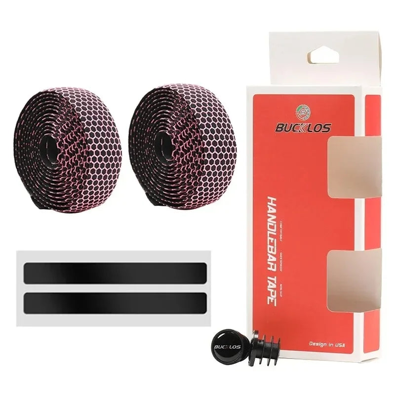 BUCKLOS Professional Handlebar Tape Gravel Road Bike Damping Wrap Belt Gradient Bicycle Non-slip Cycling Handle Bar Accessories