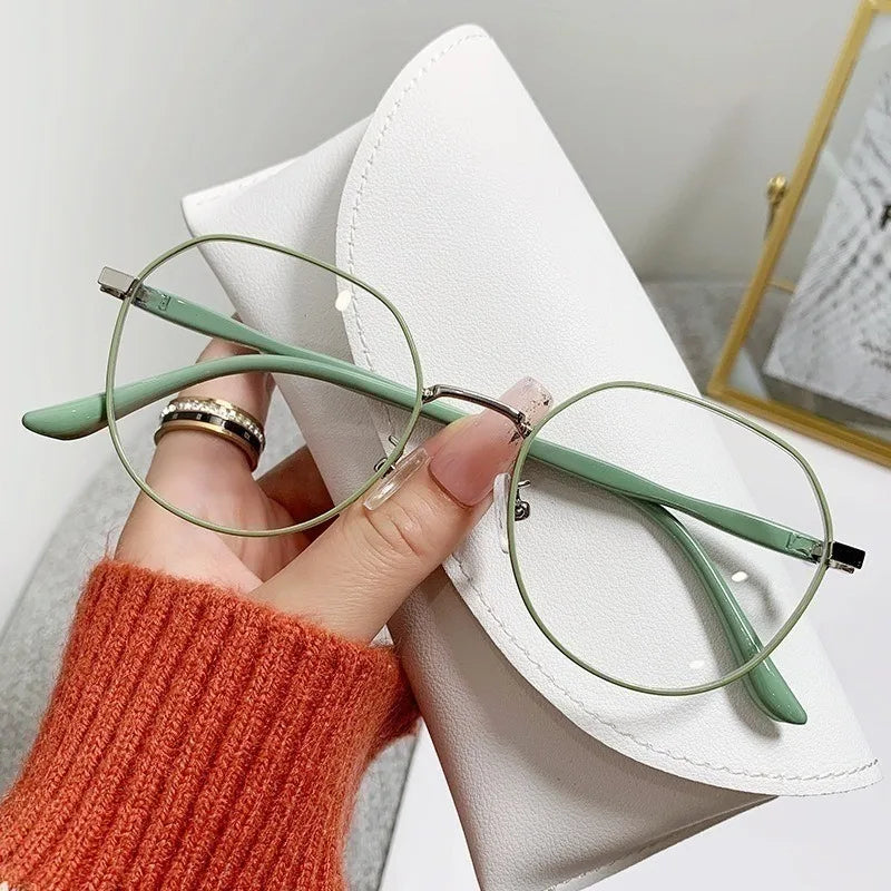 Fashion Reading Glasses for Women Men's Anti Blue Light Presbyopic Glasses With Grade +100 to +400