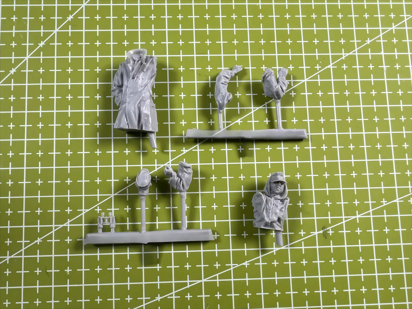 1: 35 Casting Resin Model Kit, Gk, Tank Soldier Observer Grey Assembled Model, Unpainted