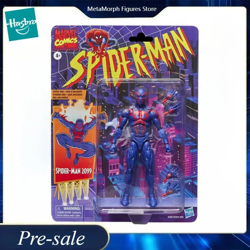 Original Hasbro Marvel Legends Series Retro Spider-Man 2099 Anime Fiqure Toy Model Collection April