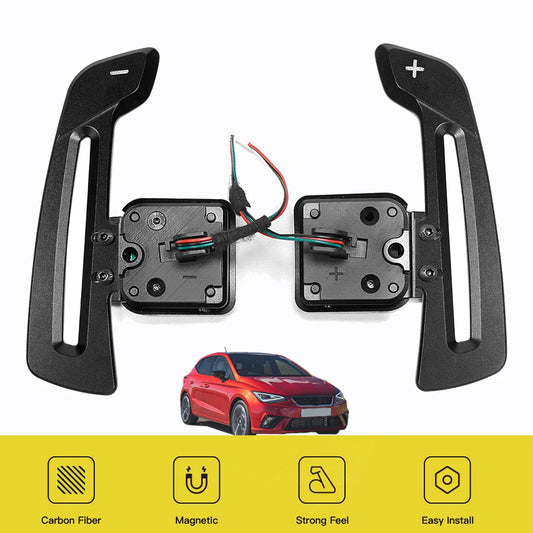 Carbon Fiber Paddle Shifter For Seat CNC Magnetic Paddle Shift Aluminum Alloy Leon Cupra Formentor Leon ST
