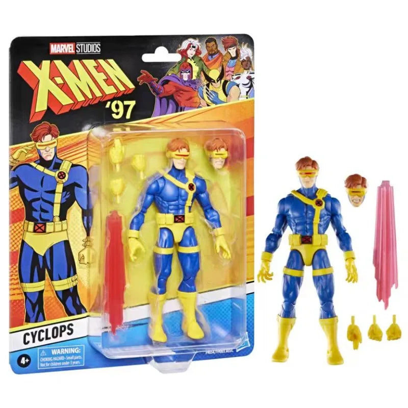Original Hasbro Marvel Legends Series Retro Cardback Wolverine Rogue Cyclops PROFESSOR X Jean Grey Action Figure  Toy Model