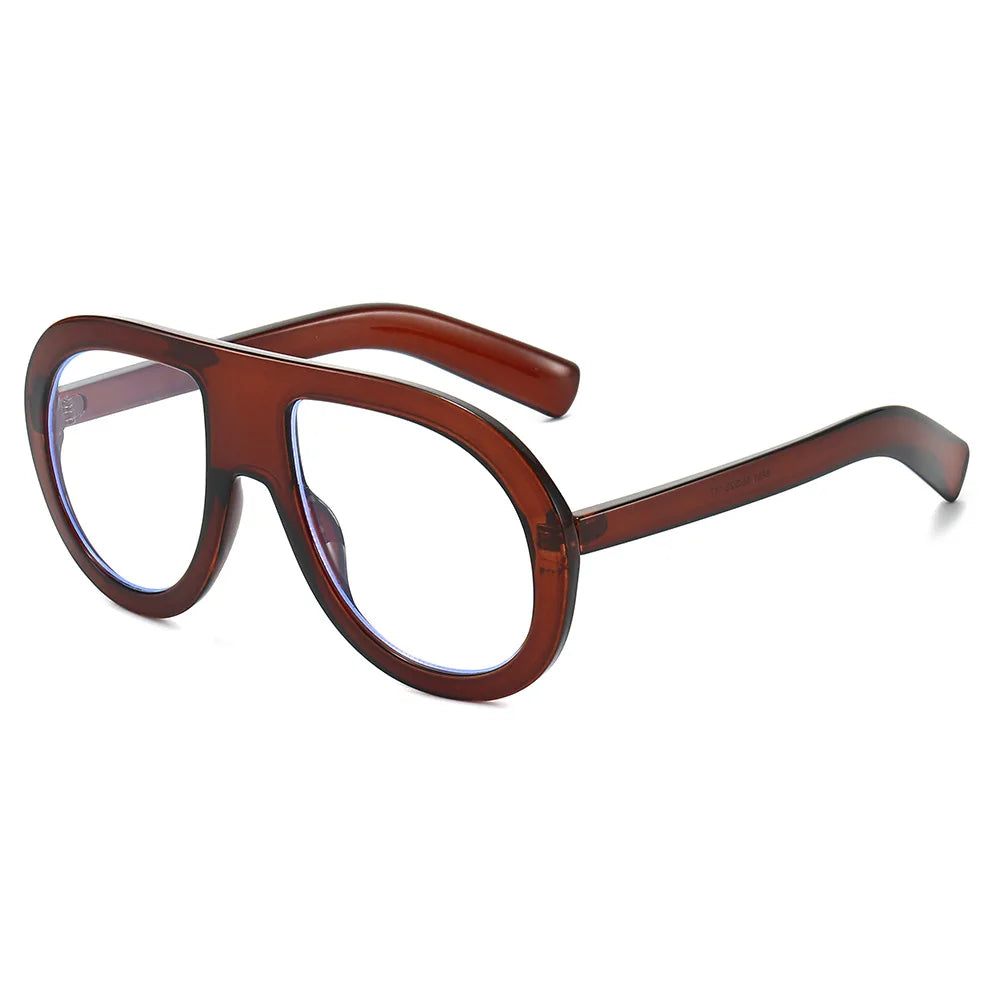 JNPCXI New Fashion Pilot Women Optical Glasses Frame Clear Eyewear Eyeglasses Frame Men Computer Goggles