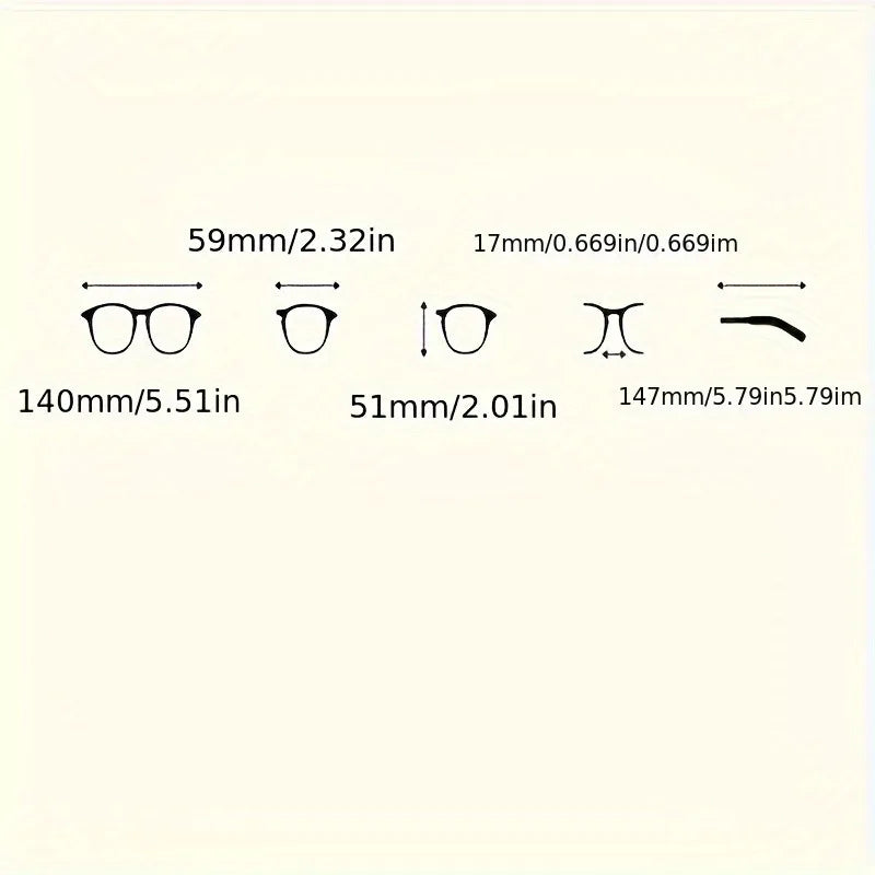 Vintage-Inspired Square Frame Clear Lens Fashion Glasses  Plastic Frames for Women Men Computer Reading Use