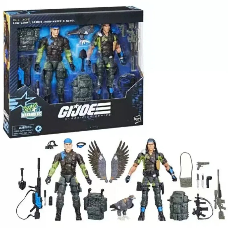Original Hasbro G.I. Joe Classified Series 128 Low Light Spirit Iron Knife Niyol Action Figure Collection Toys Model