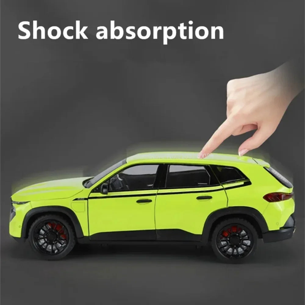 1:24 XM X5 Alloy Sports Car Miniature Model Toy Diecasts Metal Sound and Light Pull Back Collection Vehicles for Childrens Gifts